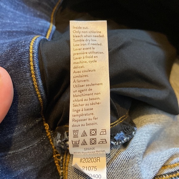 Spanx Pull On Denim Jeggings Distressed Frayed Hem Casual Jeans - Picture 6 of 15